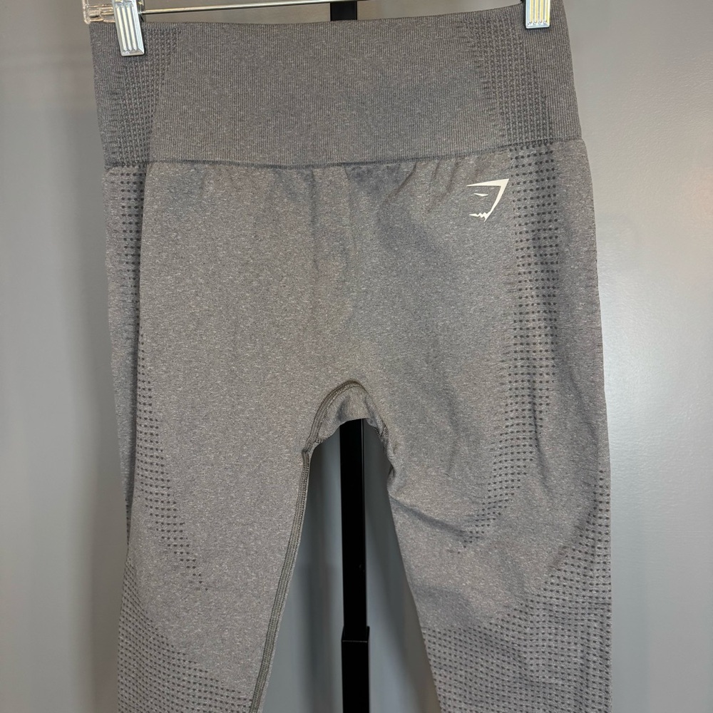 Gymshark Seamless High Waisted Leggings Gray Size L - Picture 2 of 11